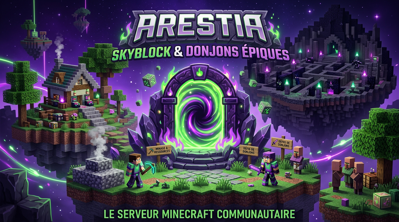 ARESTIA - Le Skyblock RPG Ultime